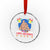 Capybara Xmas Tree Crystal Glass Ornament Funny Capy Holidays Gift TS12 Transparent Glass 3'' Circle Print Your Wear