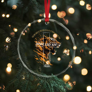 Cardinal Pope Leo XIV Crystal Glass Ornament Nos Multi In Illo Uno Unum 267th Pope From Chicago Tiger TS11 Print Your Wear