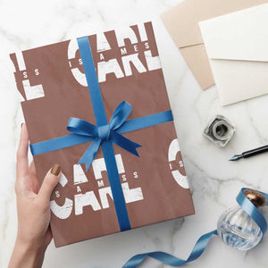 Carl's A Mess Wrapping Paper Roll Reality TV Viral Meme TS10 Mocha Print Your Wear