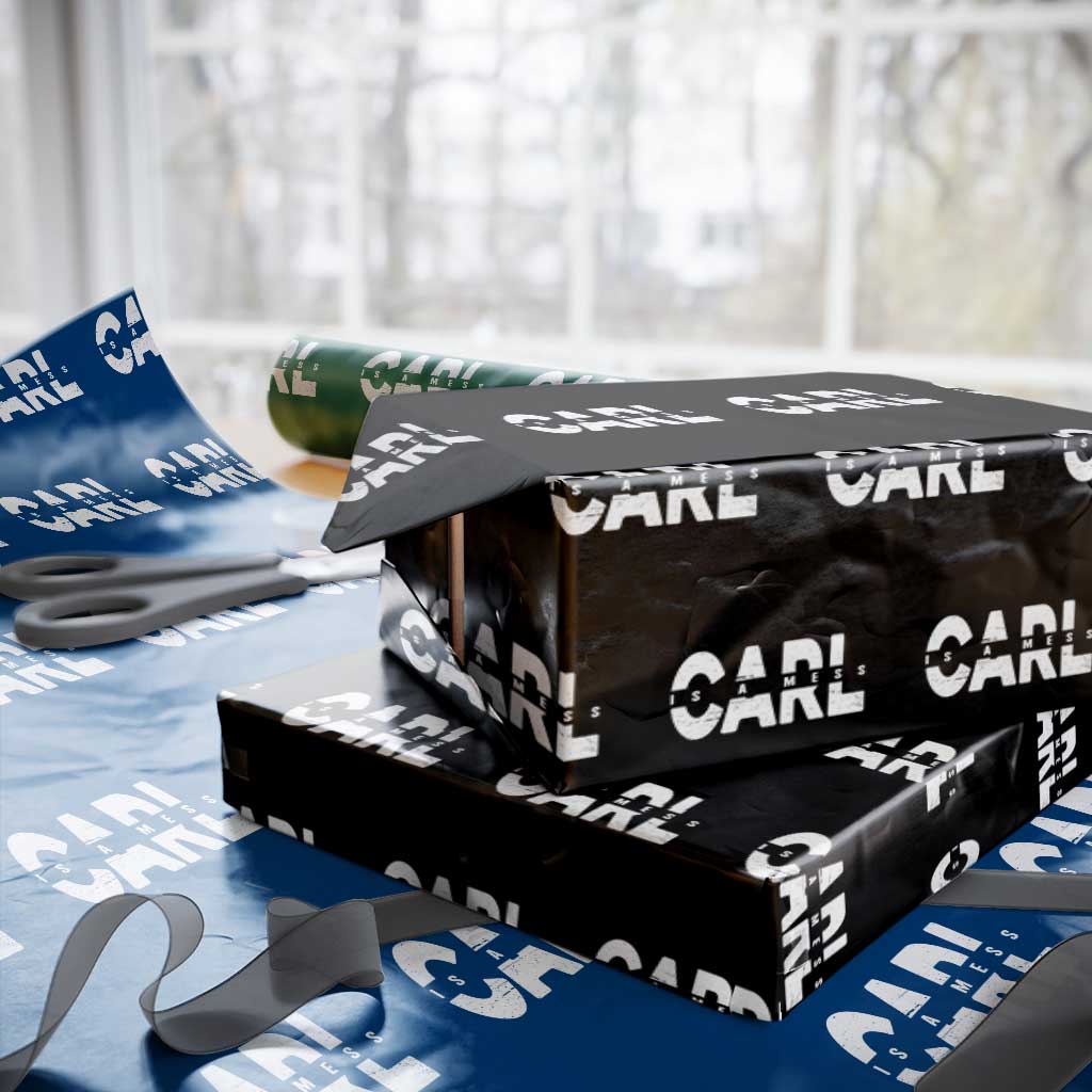 Carl's A Mess Wrapping Paper Roll Reality TV Viral Meme TS10 Black Print Your Wear