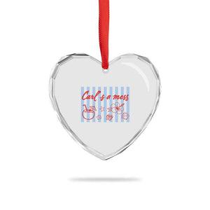 Carl's a Mess Heart Crystal Glass Ornament Viral Sarcastic Reality TV TS14 Print Your Wear