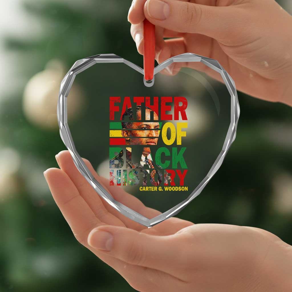 Carter G Woodson Heart Crystal Glass Ornament Father Of Black History Month TS11 Print Your Wear