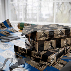 Carter G Woodson Wrapping Paper Roll Father Of Black History Month Old Paper Graphic TS11 Black Print Your Wear