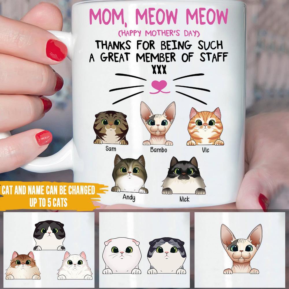 Personalized Mug Thanks For Being Such A Great Member Of Staff CTM One Size 11oz size Custom - Printyourwear