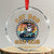 Cat Dad Golf Club Crystal Glass Ornament Funny Sports Lover Gift TS12 Transparent Glass 3'' Circle Print Your Wear