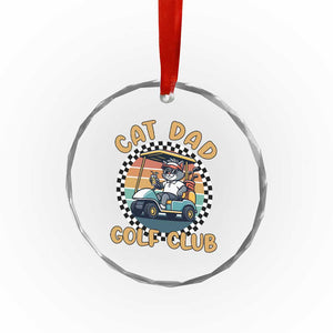 Cat Dad Golf Club Crystal Glass Ornament Funny Sports Lover Gift TS12 Print Your Wear