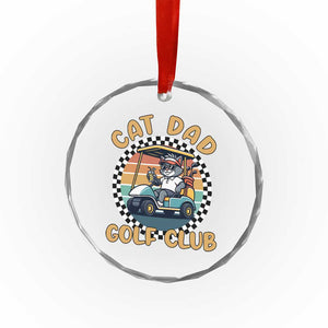 Cat Dad Golf Club Crystal Glass Ornament Funny Sports Lover Gift TS12 Print Your Wear