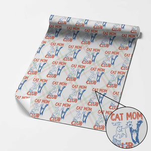Cat Mom Club Wrapping Paper Roll Life is Better with Cats Mothers Day TS11 Christmas Plaid Print Your Wear