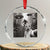 Cat Selfie With Bigfoot UFO Crystal Glass Ornament Funny Cat Lover Gifts - Print Your Wear