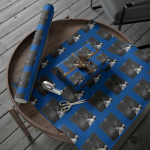 Cat Selfie With Wendigo Wrapping Paper Roll Horror Halloween Funny Cat Gifts TS10 Blue Print Your Wear