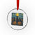Cat Starry Night Crystal Glass Ornament Funny Cat Lover Gifts Halloween Van Gogh TS10 Transparent Glass 3'' Circle Print Your Wear