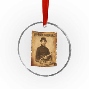 Cathay Williams Crystal Glass Ornament Buffalo Soldier First African American Female Soldier TS10 Print Your Wear