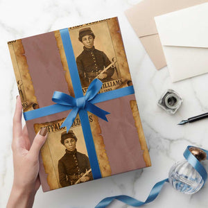 Cathay Williams Wrapping Paper Roll Buffalo Soldier First African American Female Soldier TS10 Mocha Print Your Wear