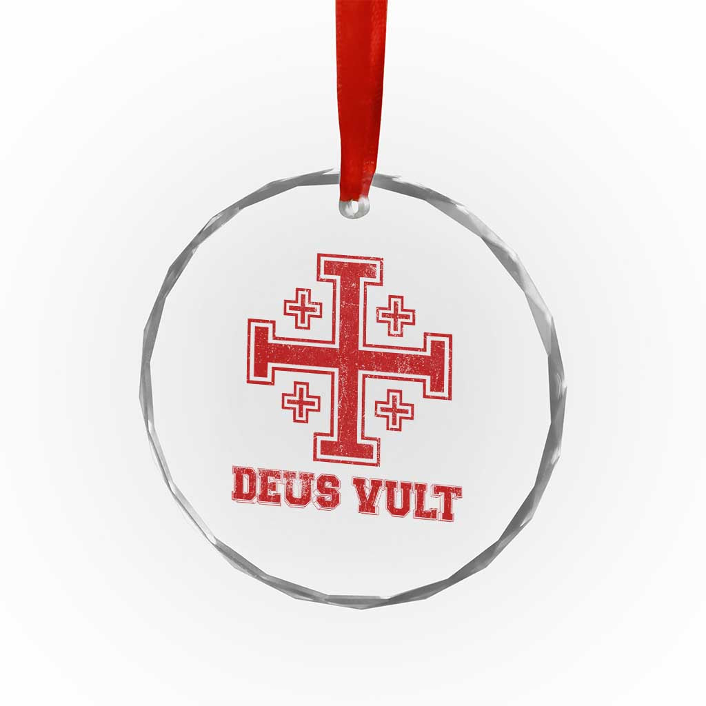 Catholic Knight Templar Crusader Cross Crystal Glass Ornament TS10 Print Your Wear