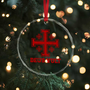 Catholic Knight Templar Crusader Cross Crystal Glass Ornament TS10 Print Your Wear