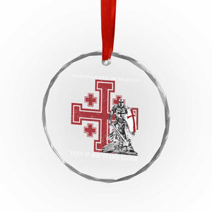 Catholic Knight Templar Crusader Cross Crystal Glass Ornament Kingdom Of Jerusalem TS10 Print Your Wear