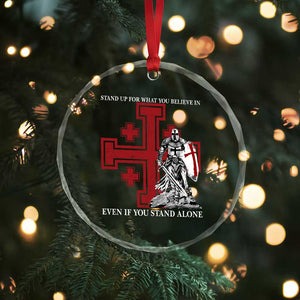 Catholic Knight Templar Crusader Cross Crystal Glass Ornament Kingdom Of Jerusalem TS10 Print Your Wear