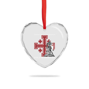 Catholic Knight Templar Crusader Cross Heart Crystal Glass Ornament Kingdom Of Jerusalem TS10 Print Your Wear