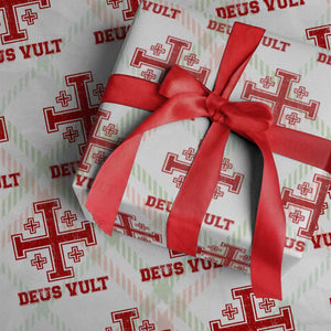 Catholic Knight Templar Crusader Cross Wrapping Paper Roll TS10 Christmas Plaid Print Your Wear