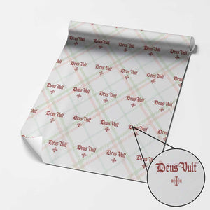 Catholic Knights Templar Cross Wrapping Paper Roll Crusader Deus Vult TS10 Christmas Plaid Print Your Wear