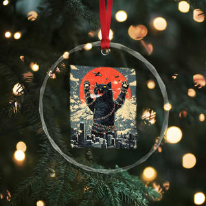 Japanese Cat Christmas Crystal Glass Ornament Funny Kitten Kitty Cat Lover TS14 Print Your Wear