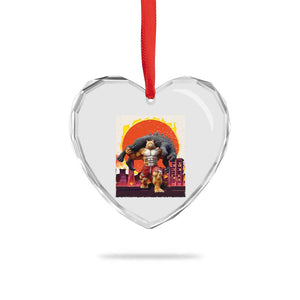 Japanese Kaiju Cat Cityscape Meme Heart Crystal Glass Ornament TS14 Print Your Wear