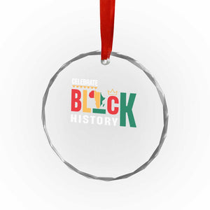 Celebrate Black History Crystal Glass Ornament African American History Africa Map TS11 Print Your Wear