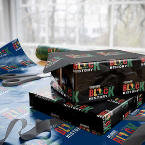 Celebrate Black History Wrapping Paper Roll African American History Africa Map TS11 Black Print Your Wear