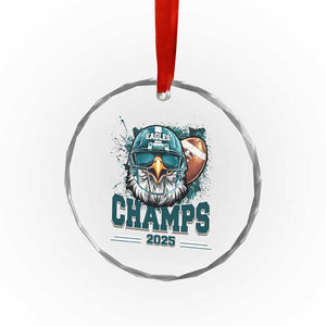 Celebrated Eagles Crystal Glass Ornament Championship 2025 Retro TS02 Print Your Wear