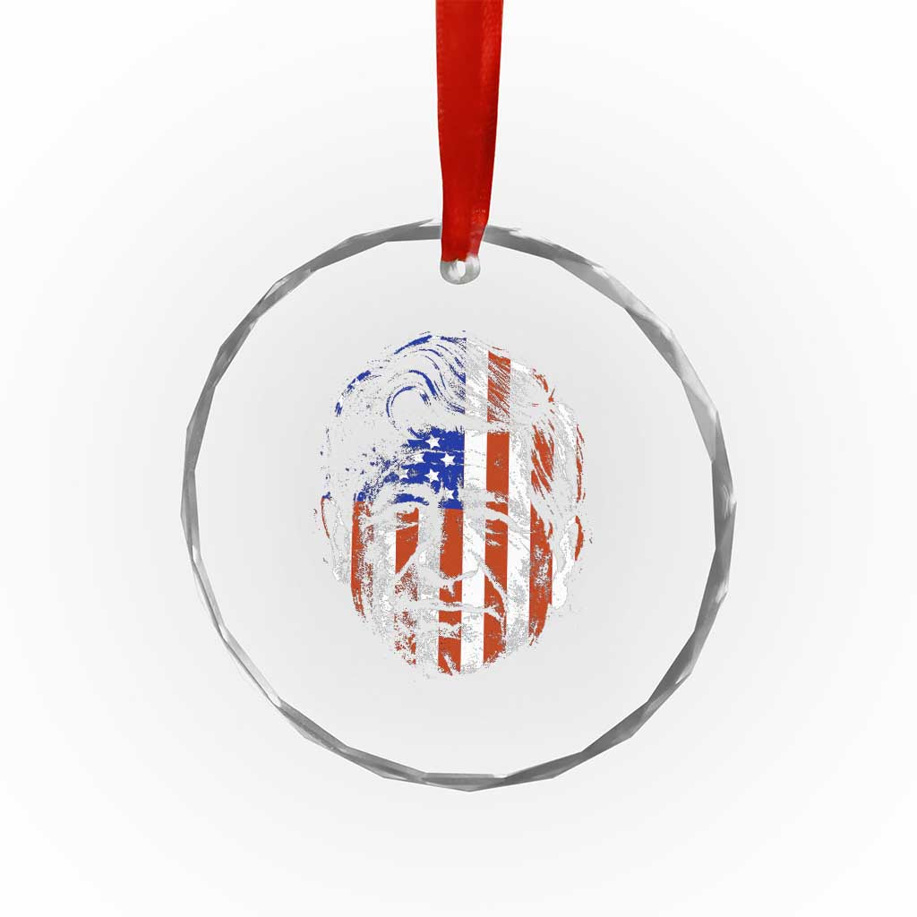 Cesar Chavez Crystal Glass Ornament Hispanic Heritage Month American Flag Portrait TS14 Print Your Wear