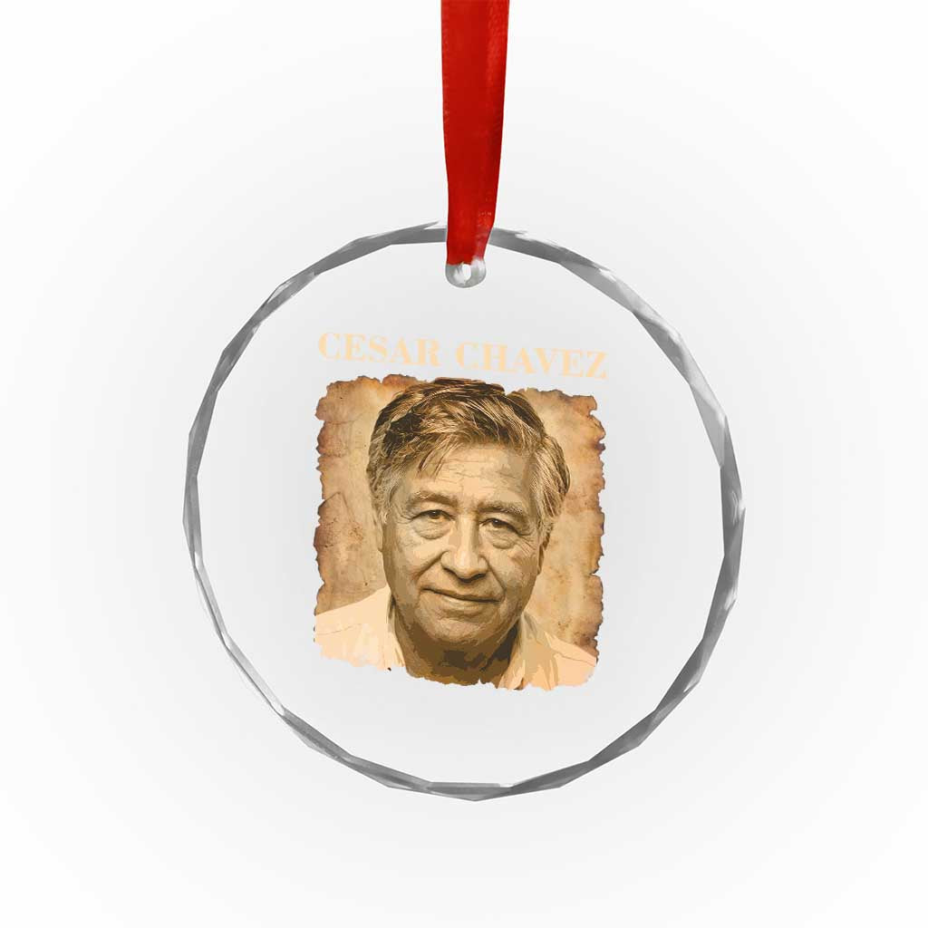Cesar Chavez Crystal Glass Ornament Mexican American Pride Latino Heritage TS14 Print Your Wear
