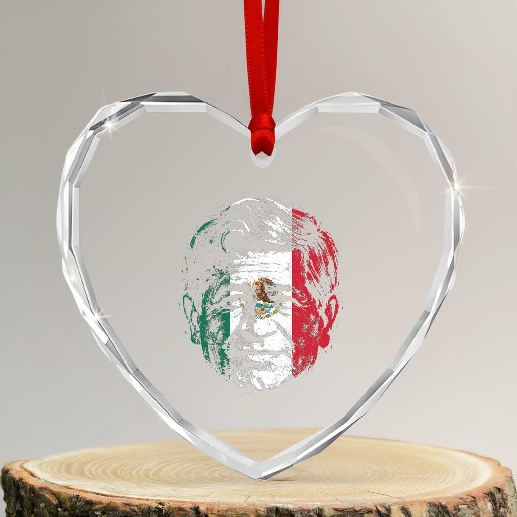 Cesar Chavez Day Mexican American Pride Heart Crystal Glass Ornament TS14 Transparent Glass 3'' Heart Print Your Wear