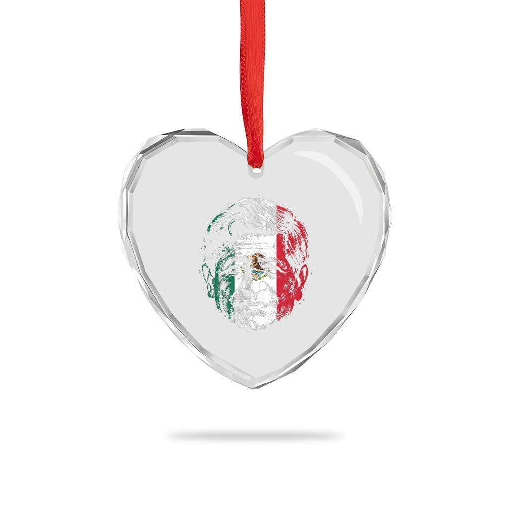 Cesar Chavez Day Mexican American Pride Heart Crystal Glass Ornament TS14 Print Your Wear
