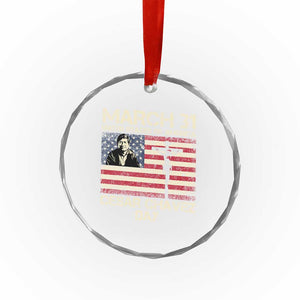 Cesar Chavez March 31 Celebration Crystal Glass Ornament Christian American Flag Religious TS14 Print Your Wear