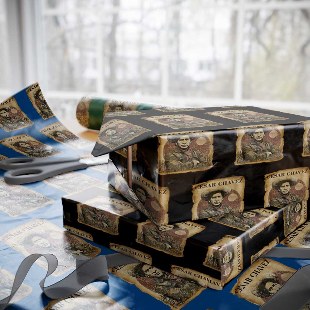 Cesar Chavez Wrapping Paper Roll Hispanic Heritage Mexican American Pride Latino TS14 Black Print Your Wear