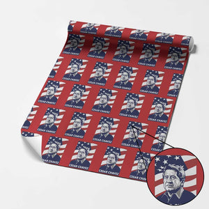 Cesar Chavez Wrapping Paper Roll Labor Leader Mexican American Pride TS14 Red Print Your Wear