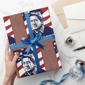 Cesar Chavez Wrapping Paper Roll Labor Leader Mexican American Pride TS14 Mocha Print Your Wear