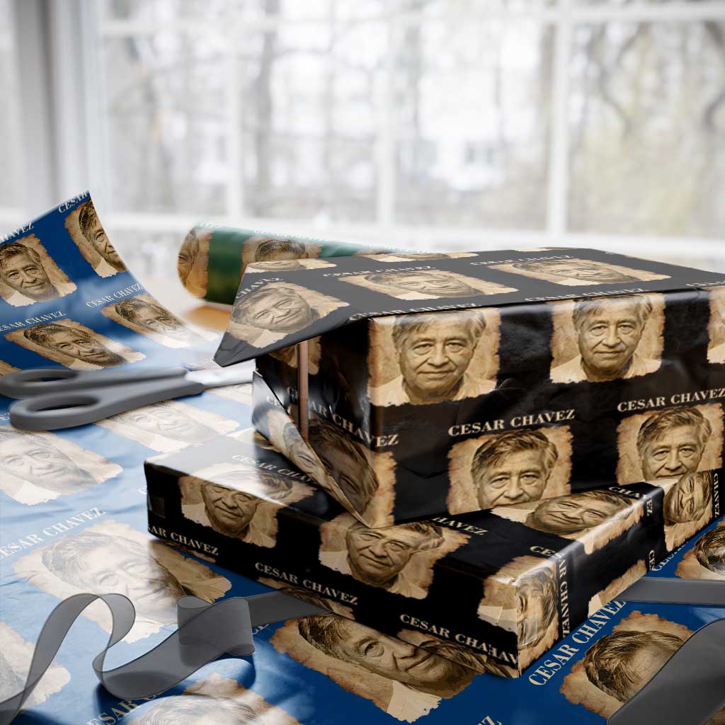 Cesar Chavez Wrapping Paper Roll Mexican American Pride Latino Heritage TS14 Black Print Your Wear