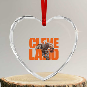 CFBB Midwest Football Player Gift Heart Crystal Glass Ornament TS12 Transparent Glass 3'' Heart Print Your Wear