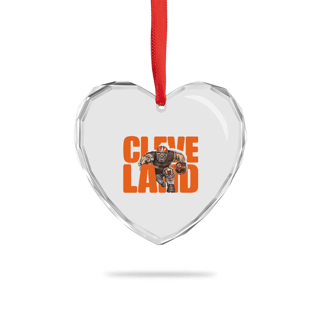 CFBB Midwest Football Player Gift Heart Crystal Glass Ornament TS12 Print Your Wear