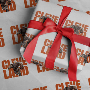 CFBB Midwest Football Player Gift Wrapping Paper Roll TS12 White Print Your Wear