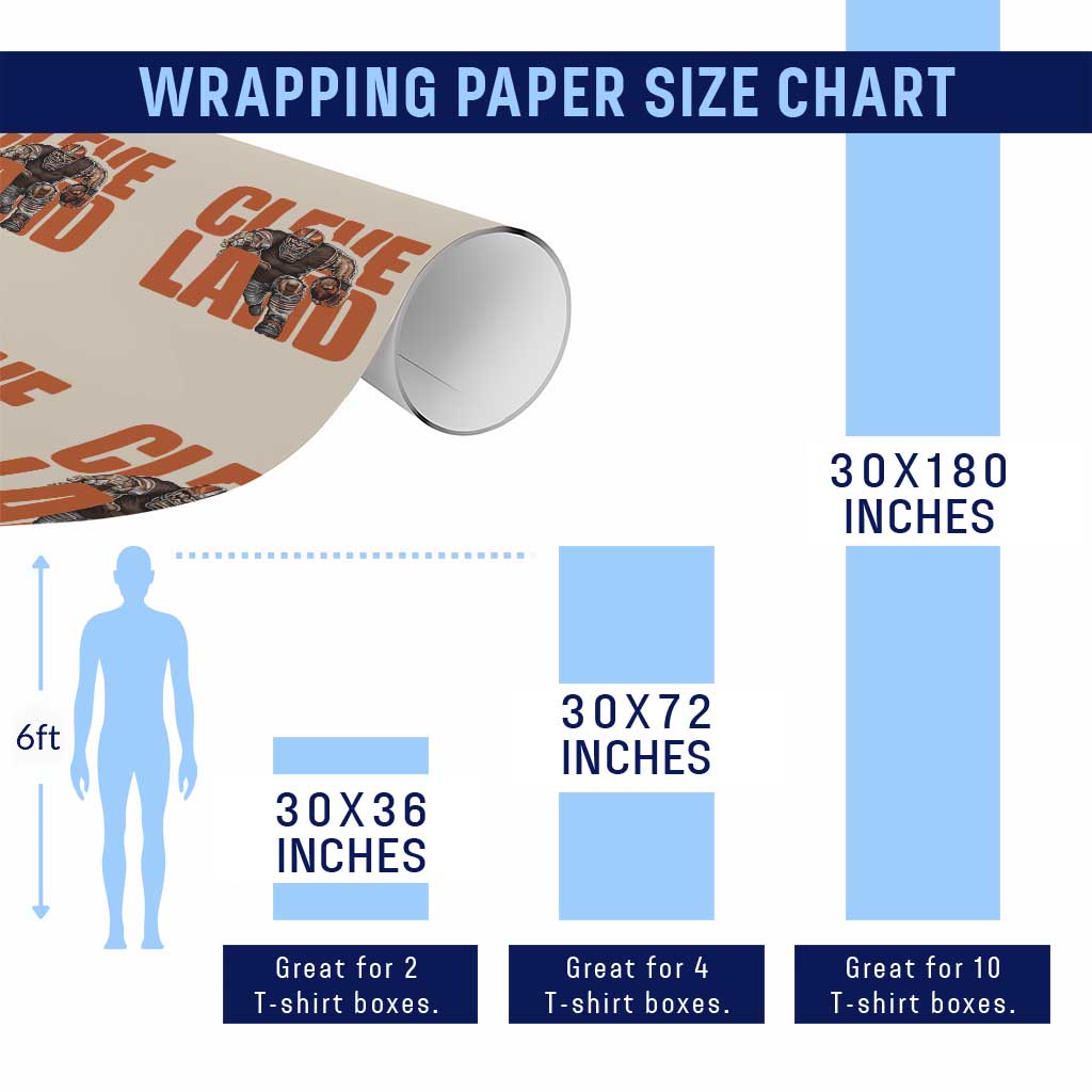 CFBB Midwest Football Player Gift Wrapping Paper Roll TS12 Print Your Wear