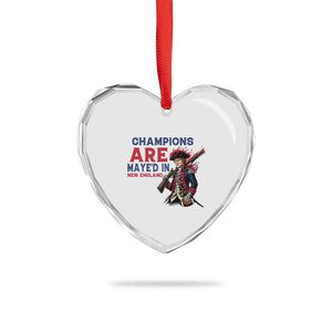Champions Are Maye'd In NE Heart Crystal Glass Ornament Funny QB Sport Fan TS12 Print Your Wear