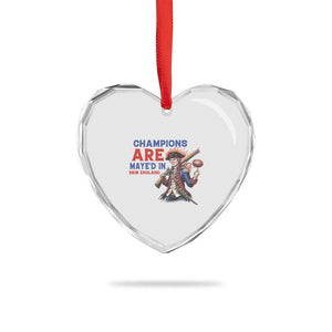 Champions Are Maye'd In New England Heart Crystal Glass Ornament Game Day Sports Fan Gift TS12 Print Your Wear
