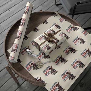 Champions Are Maye'd In NE Wrapping Paper Roll Funny QB Sport Fan TS12 Beige Print Your Wear