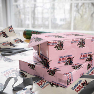 Champions Are Maye'd In NE Wrapping Paper Roll Funny QB Sport Fan TS12 Light Pink Print Your Wear