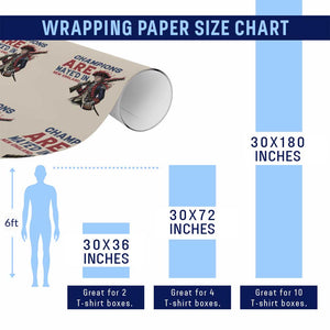 Champions Are Maye'd In NE Wrapping Paper Roll Funny QB Sport Fan TS12 Print Your Wear