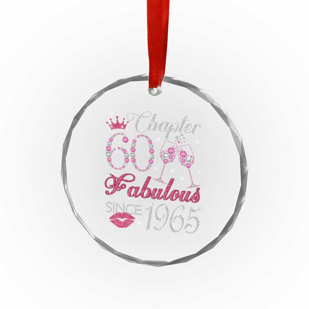 Chapter 60 Fabulous Crystal Glass Ornament Sparkle Since 1965 60Th Birthday Gift For Women TS02 Print Your Wear