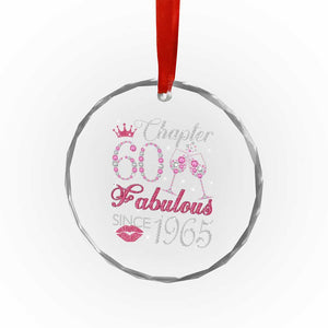 Chapter 60 Fabulous Crystal Glass Ornament Sparkle Since 1965 60Th Birthday Gift For Women TS02 Print Your Wear