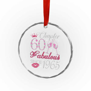 Chapter 60 Fabulous Crystal Glass Ornament Sparkle Since 1965 60Th Birthday Gift For Women - Print Your Wear